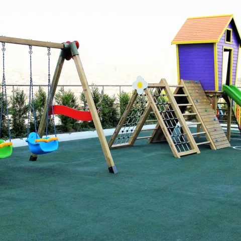 Ahşap Anaokulu Bahçe Salıncağı — Ahşap Salıncaklar