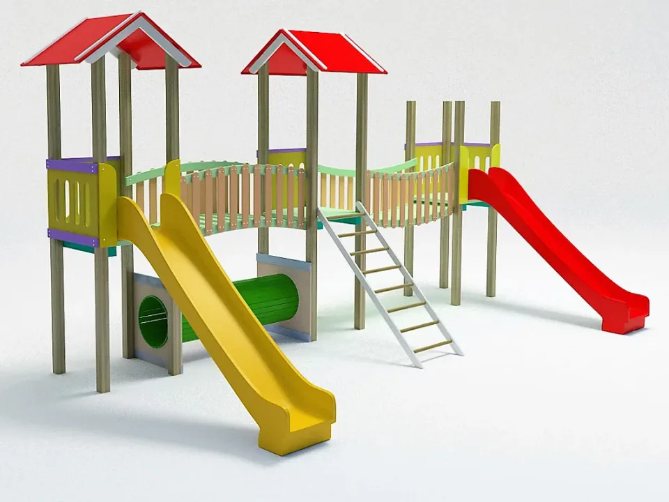Köprülü Üç Kuleli Ahşap Oyun Parkı — Ürün