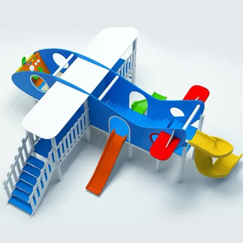 Uçak Temalı Ahşap Çocuk Oyun Parkı — Ahşap Oyun Parkları