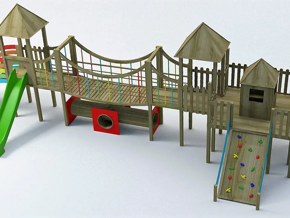 Boğaz Köprüsü Temalı Ahşap Oyun Parkı — Ürün