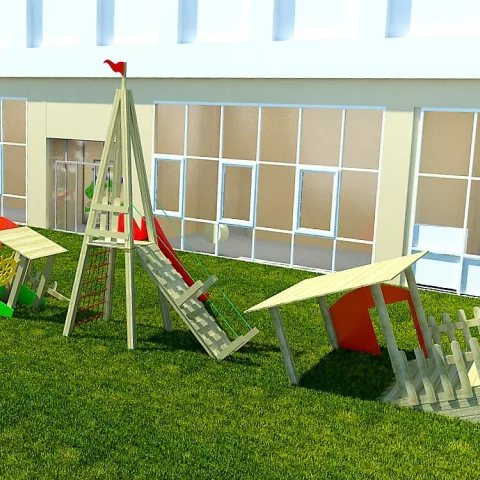 Gemi Güvertesi Temalı Ahşap Oyun Parkı — Ahşap Oyun Parkları