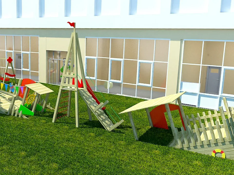 Gemi Güvertesi Temalı Ahşap Oyun Parkı — Ürün