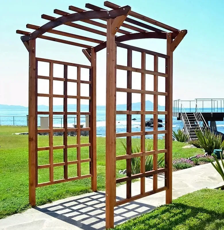 Kafes Panelli Ahşap Kemer Pergola — Ürün