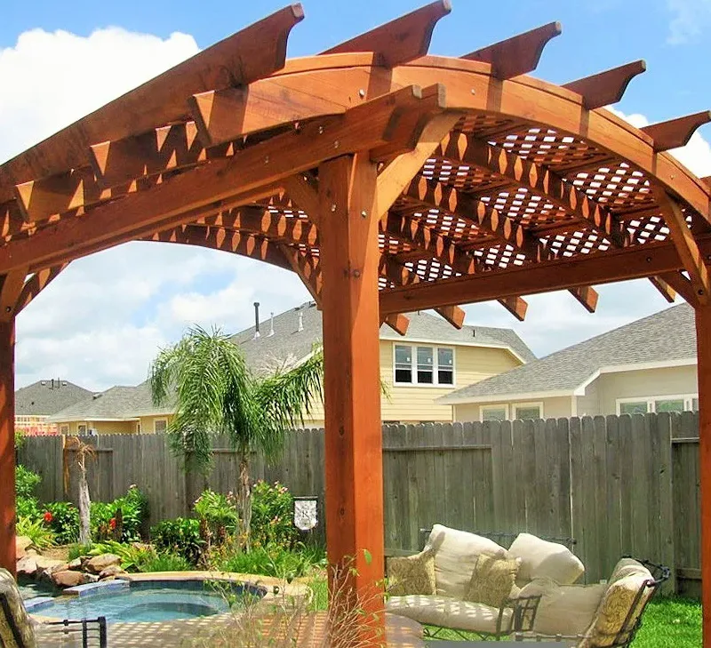 Kavisli Kirişli Ahşap Pergola — Ürün