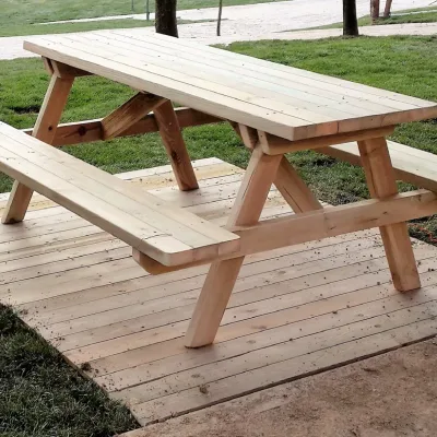 Klasik Ahşap Piknik Masası — Ahşap Bahçe Mobilyaları