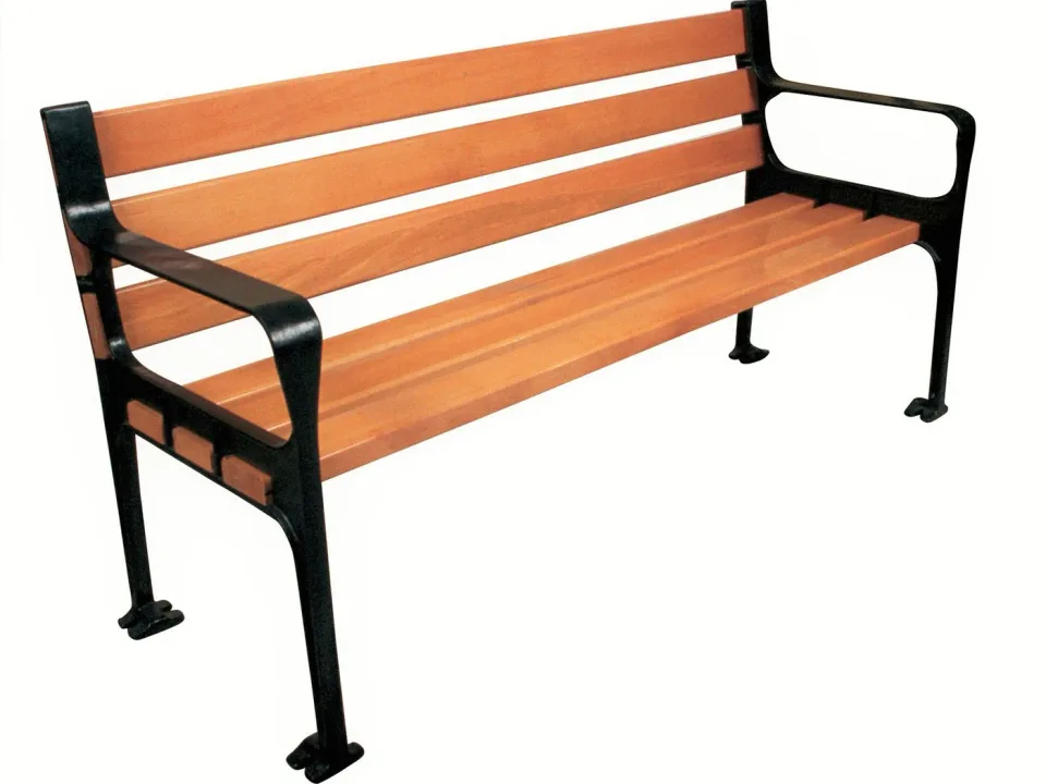 Kolçaklı Ahşap Park Bankı — Ürün