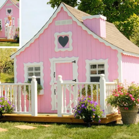 Pembe Köşk Ahşap Oyun Evi — Ahşap Oyun Evleri