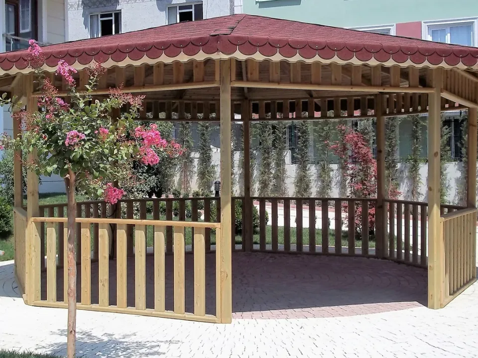 Sekizgen Ahşap Kamelya 500 cm — Ürün