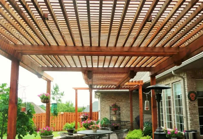 Sık Çıtalı Ahşap Gölgelik Pergola — Ürün